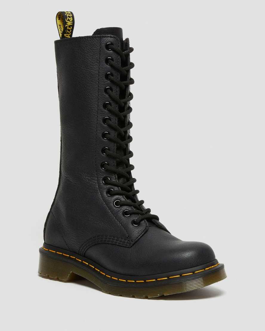 Dr. Martens 1B99 Virginia Deri Kadın Uzun Çizme - Bot Siyah |VETLM1850|